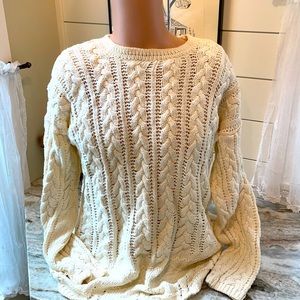 Cable knit sweater